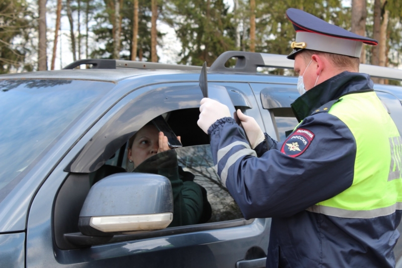  Инспекторы ГИБДД проверяют специальные электронные пропуска в Молодёжном