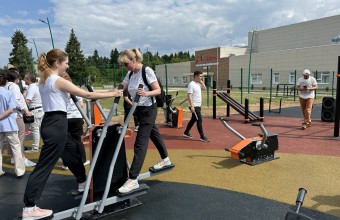 Новая площадка для занятий силовой гимнастикой появилась в Молодёжном 