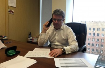 Олег Рожнов дистанционно принял участие в работе штаба по предупреждению распространения коронавируса