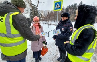 Сотрудники Госавтоинспекции совместно с родительским патрулем провели информационно - пропагандистское мероприятие «Мы-Пешеходы»