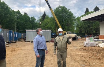Олег Рожнов проконтролировал строительство Дома культуры  в ЗАТО Молодежный