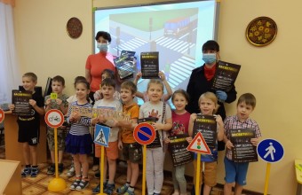 Госавтоинспекция посетила воспитанников детского сада «Сказка»