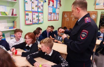 Госавтоинспекция провела занятия «Зимняя безопасность» для школьников Молодёжного.