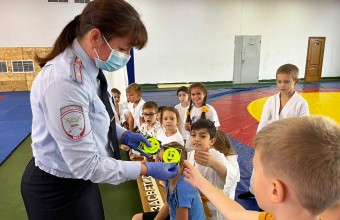 Сотрудники Госавтоинспекции провели профилактические беседы с воспитанниками спортивных секций