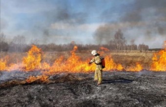 Пожарные подразделения предупреждают жителей Молодёжного о последствиях пала травы.